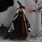 Victorian Style Witch with Broom Halloween Figure - 18"